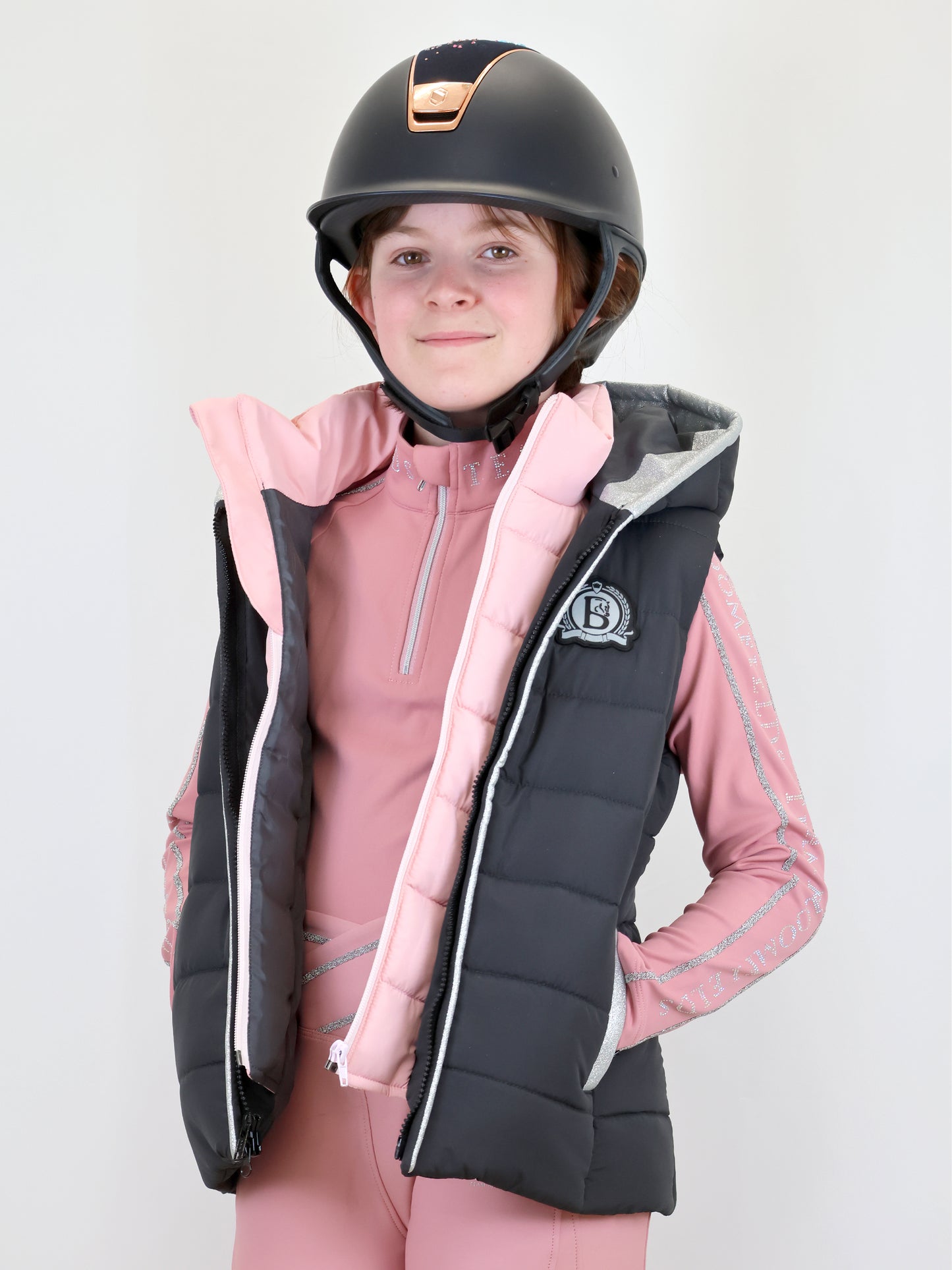 Legacy Mini Grey & Pink Gilet