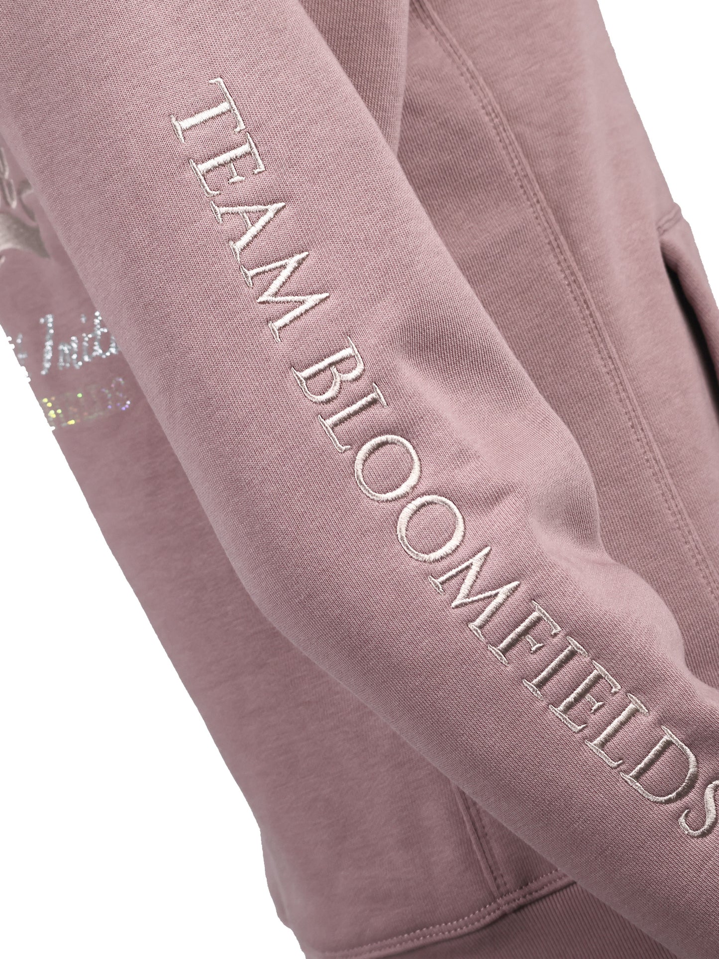 Amelia Heather with Silver Cross Necked Adult's Hoodie