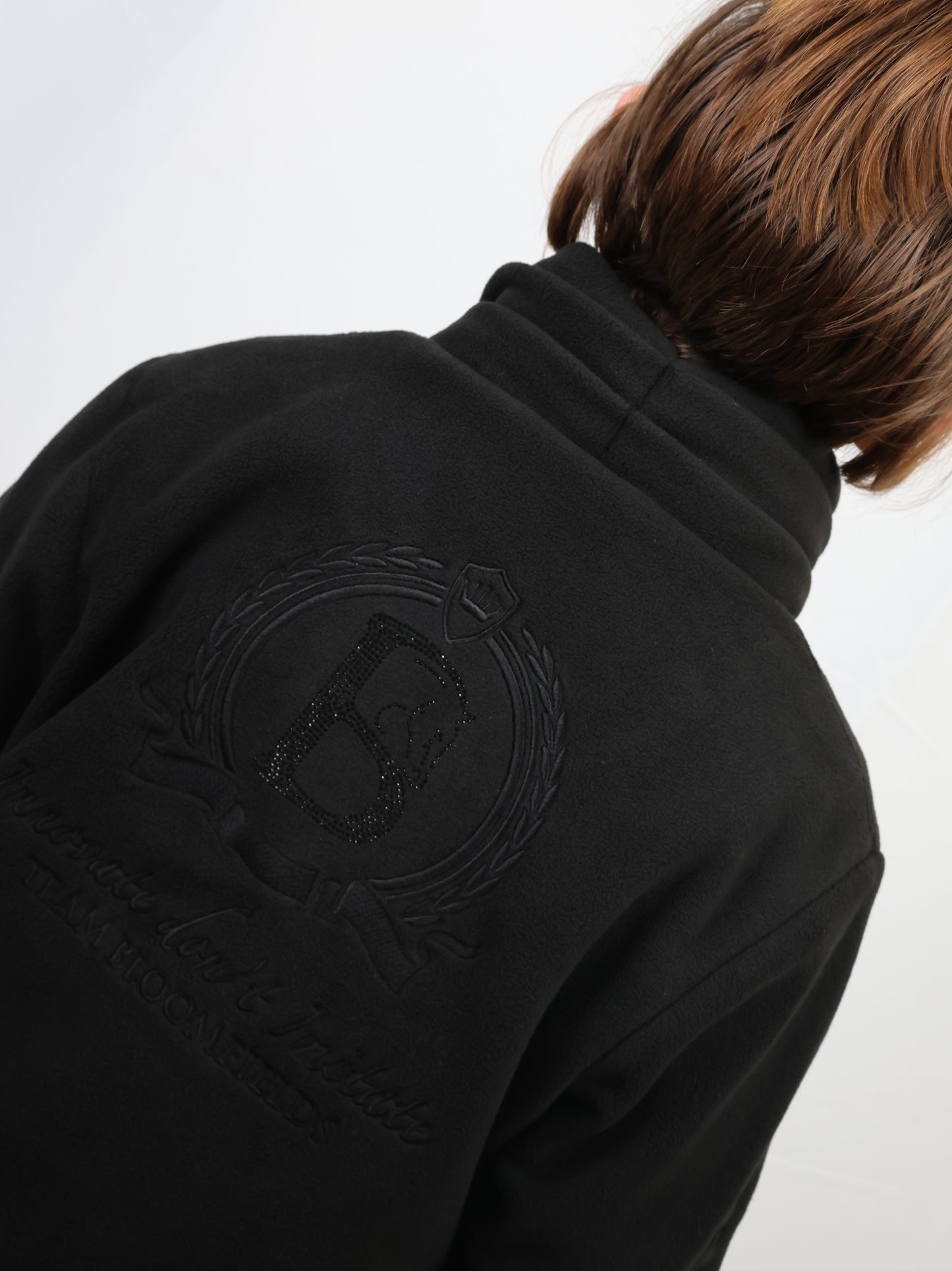 Mini Selena Black Fleece Jacket