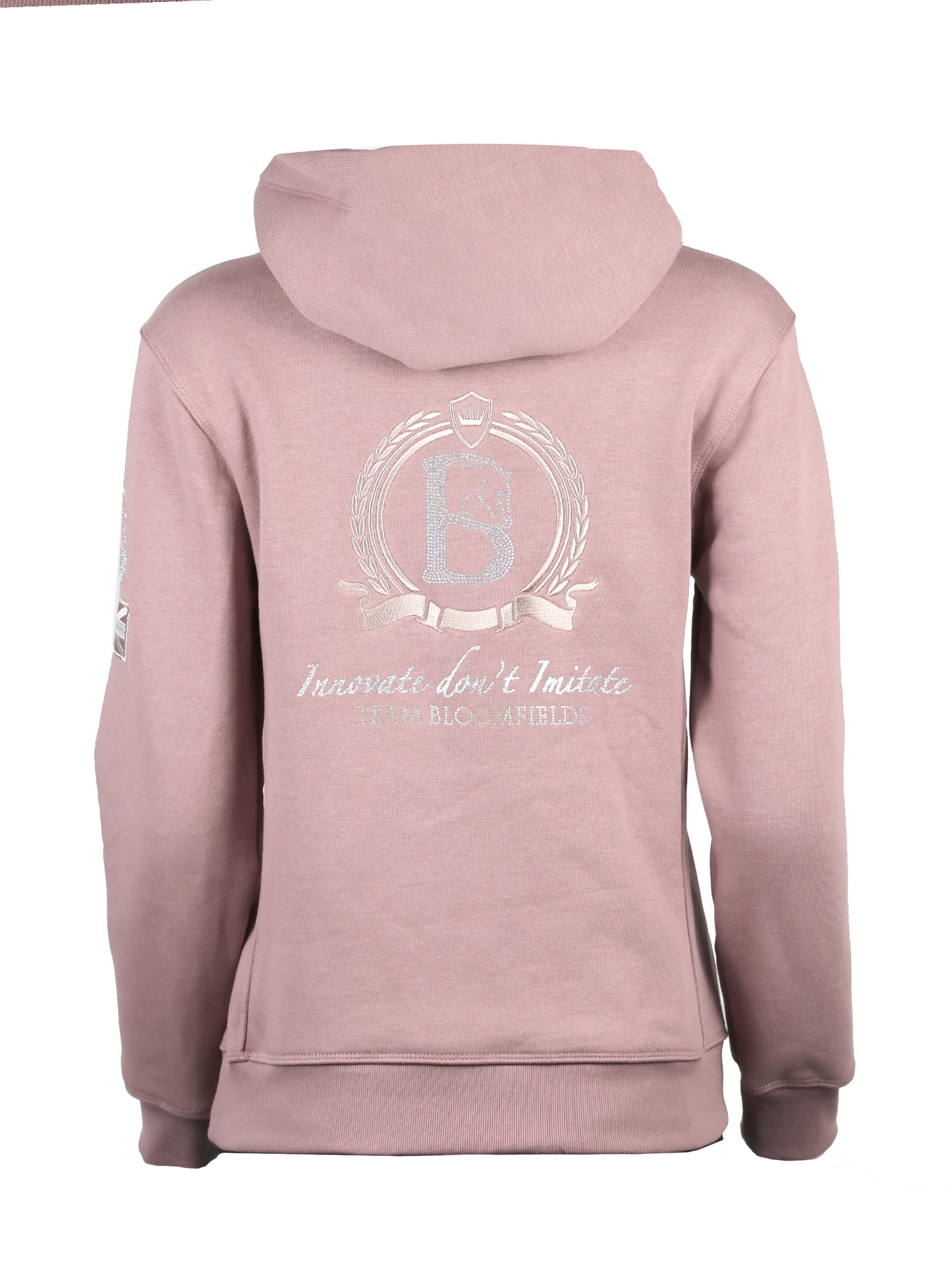 Amelia Heather with Silver Cross Necked Adult's Hoodie
