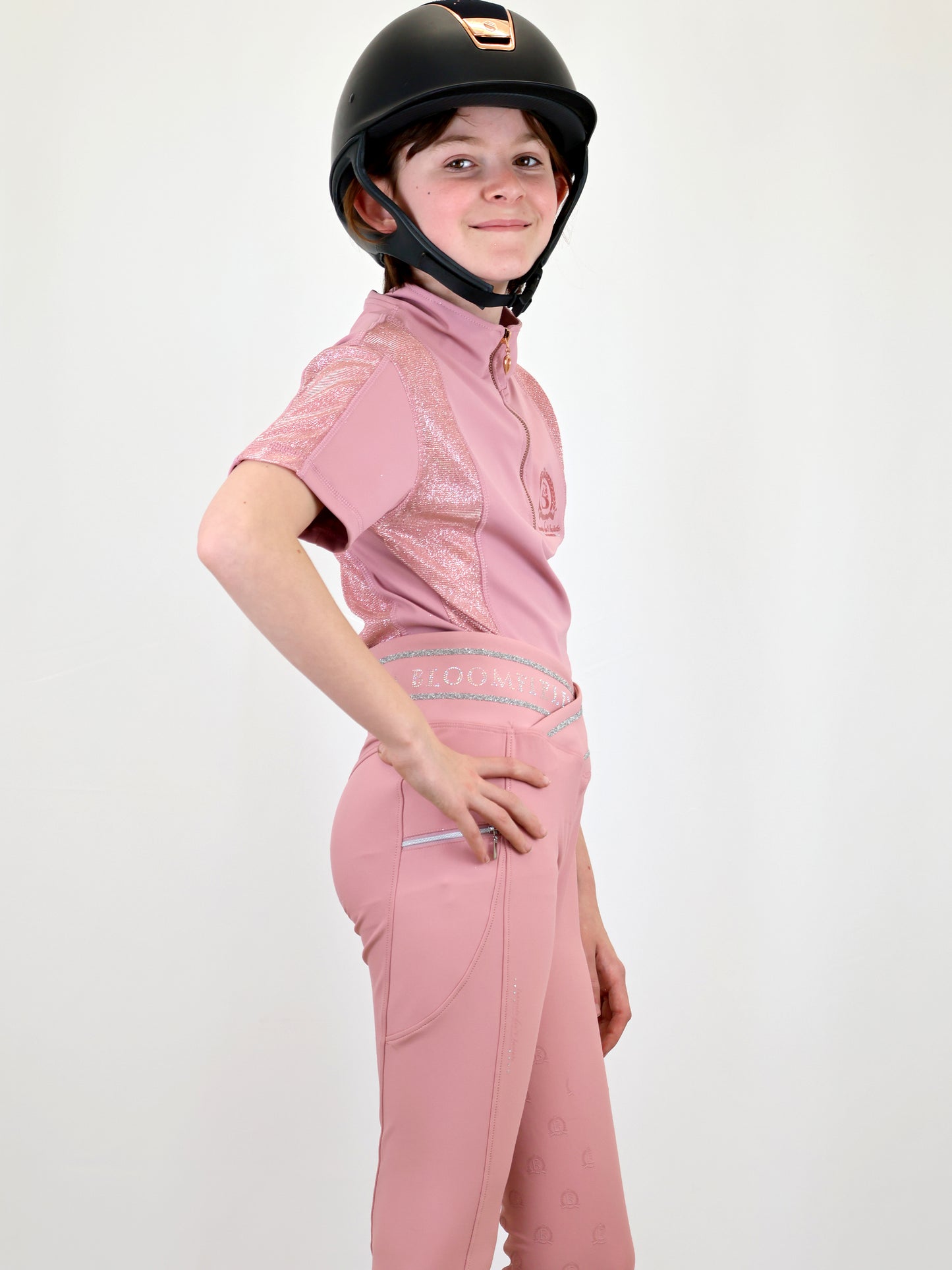 Mini Celeste Pink Crystal leggings