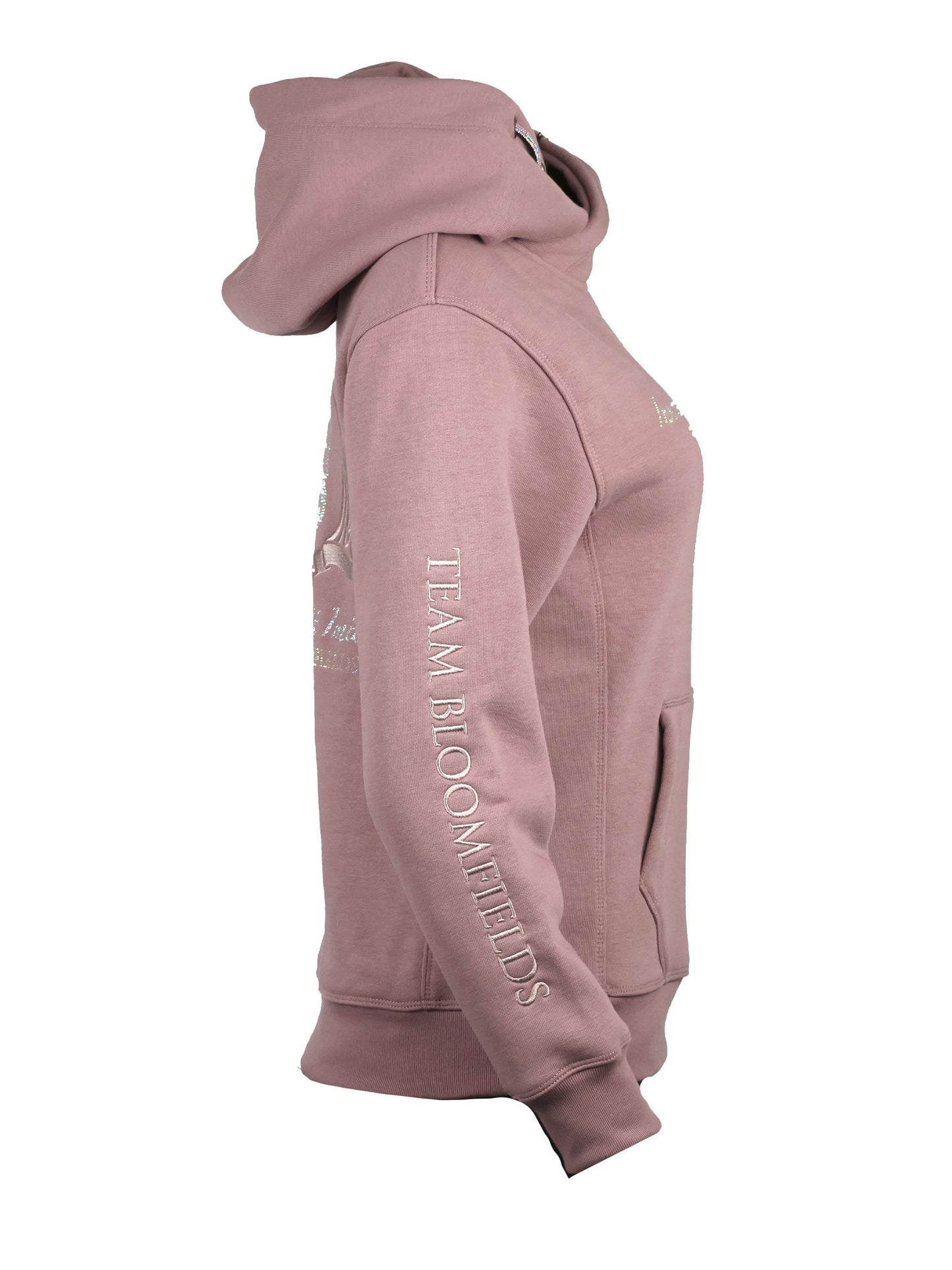 Amelia Heather with Silver Cross Necked Adult's Hoodie