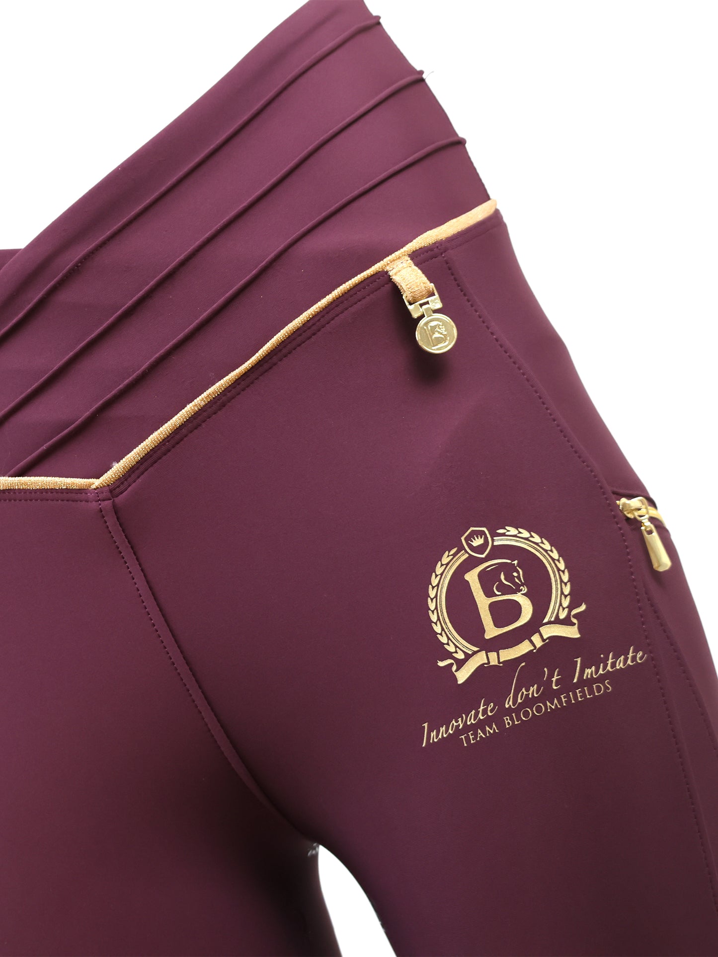 Maya Pleated Mulberry Leggings