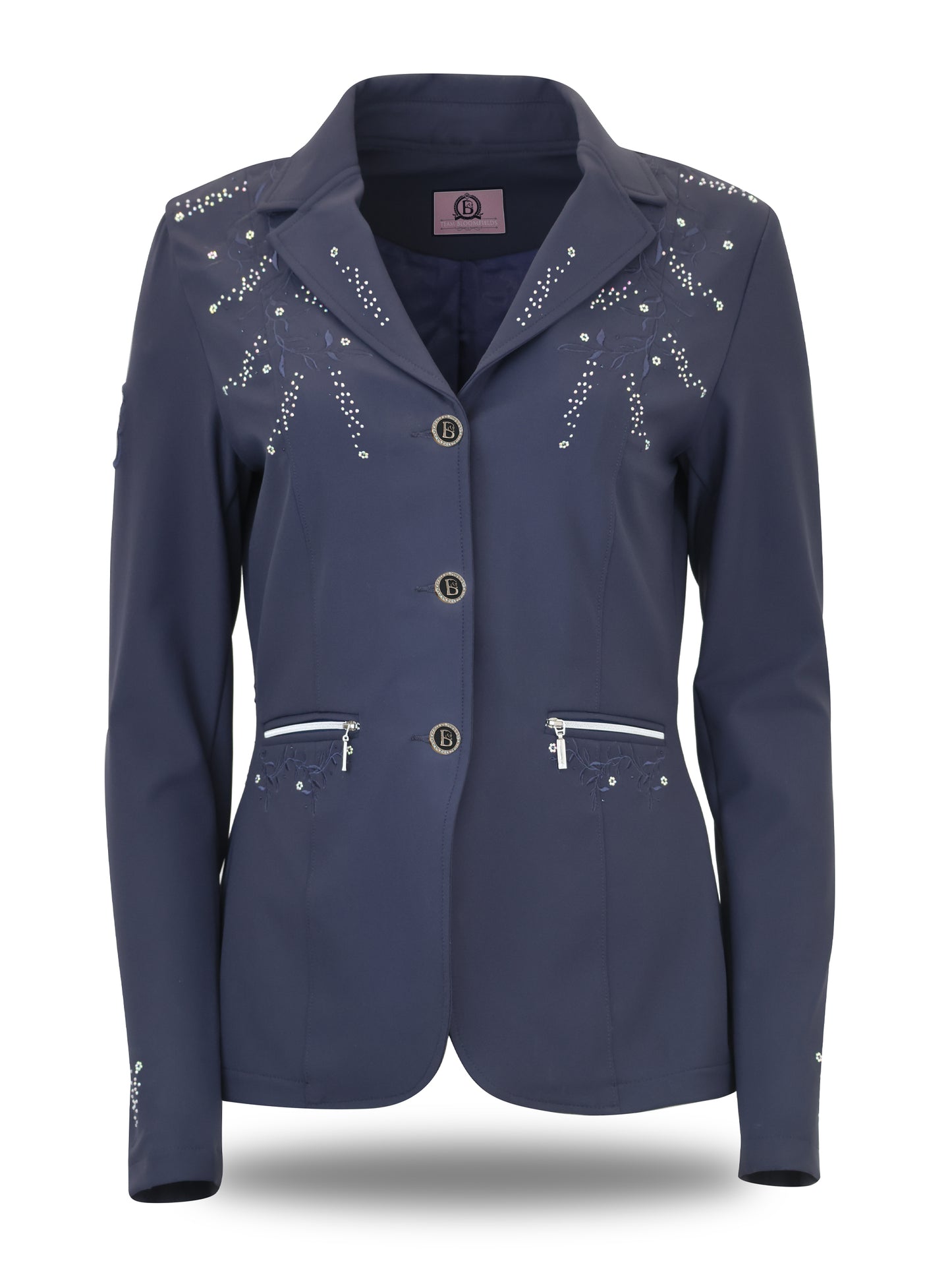 Adults' Vivienne Show Jacket in Navy, front view