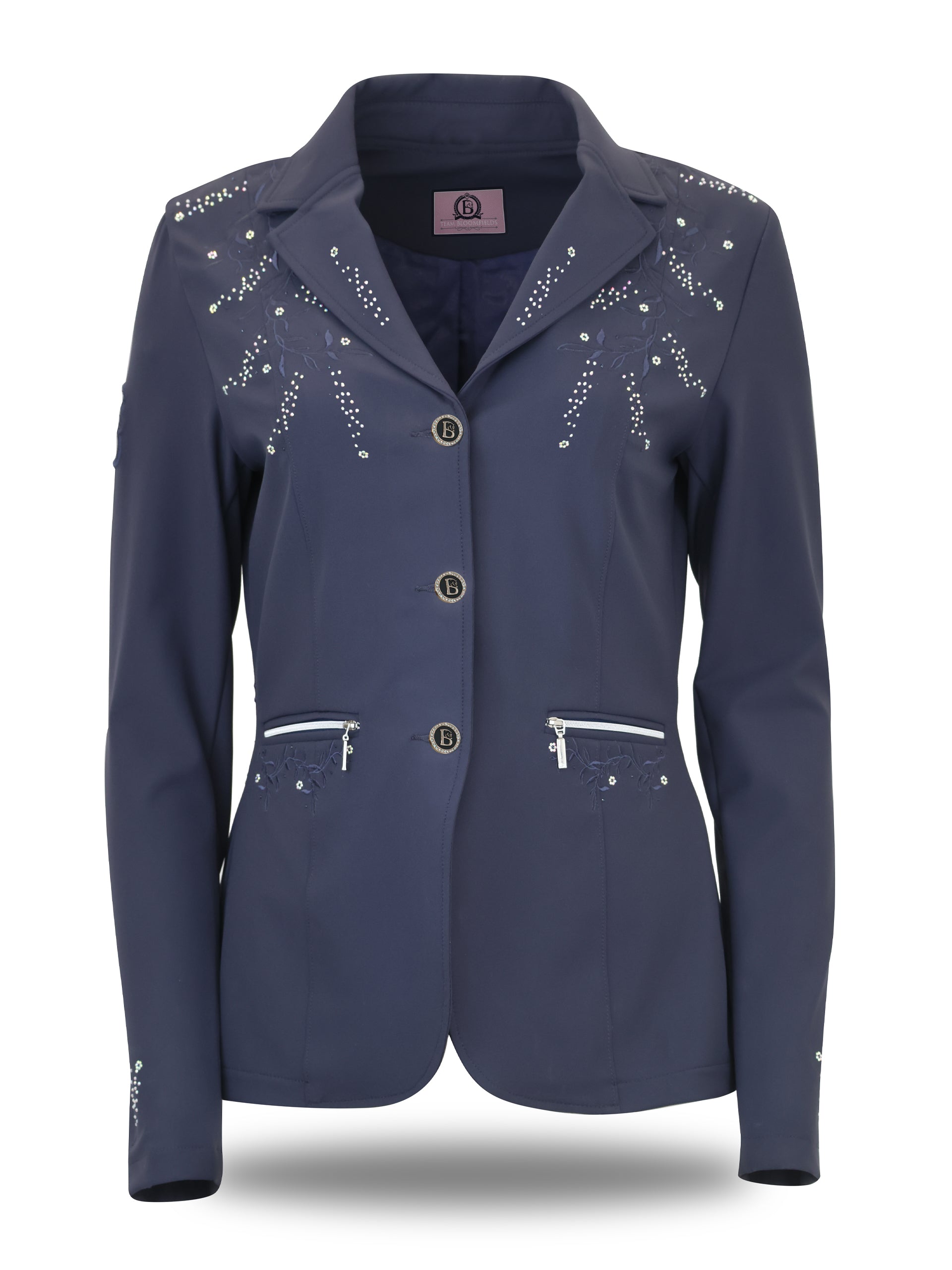 Adults' Vivienne Show Jacket in Navy, front view