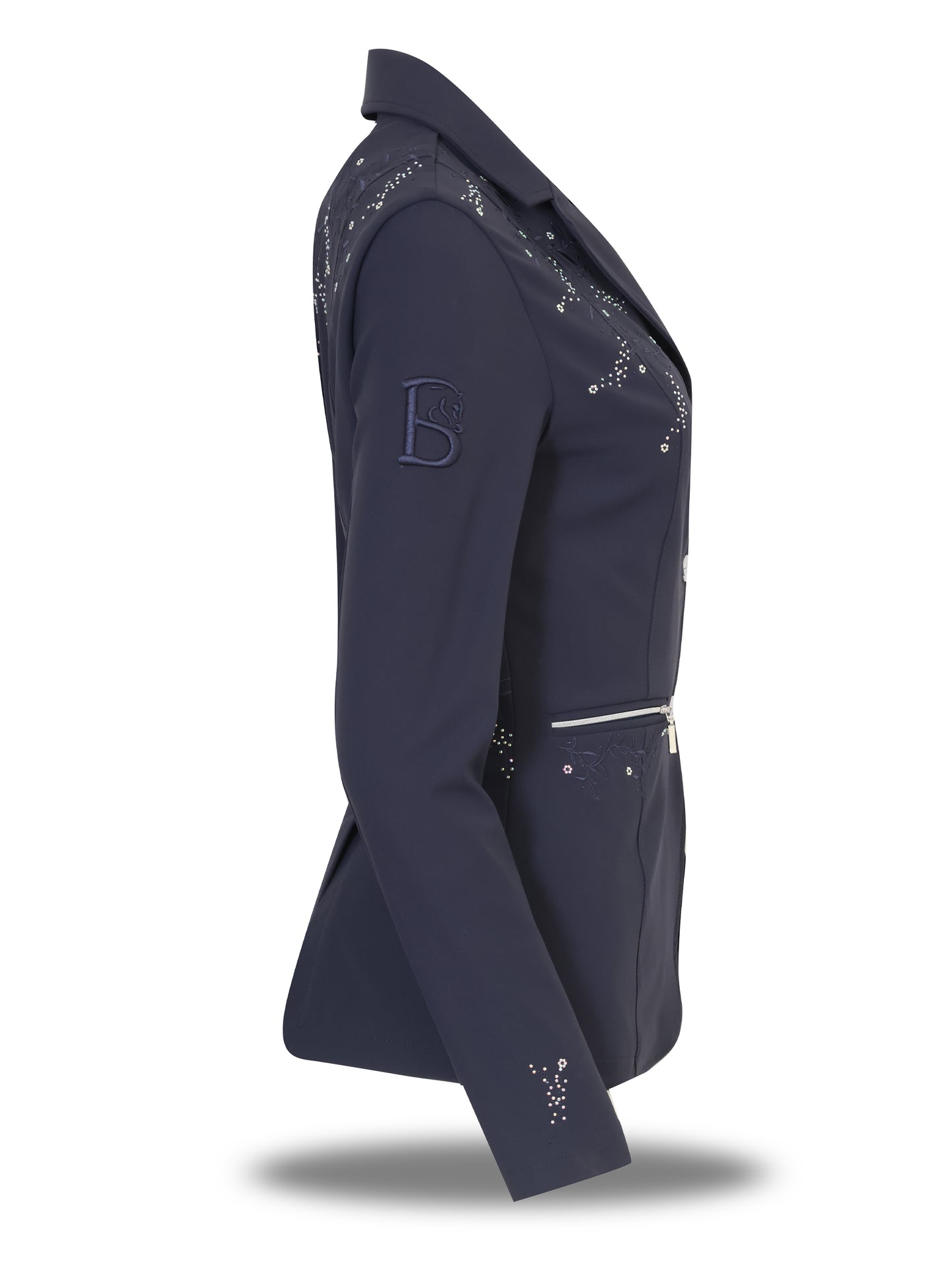 Adults' Vivienne Show Jacket in Navy, right side view