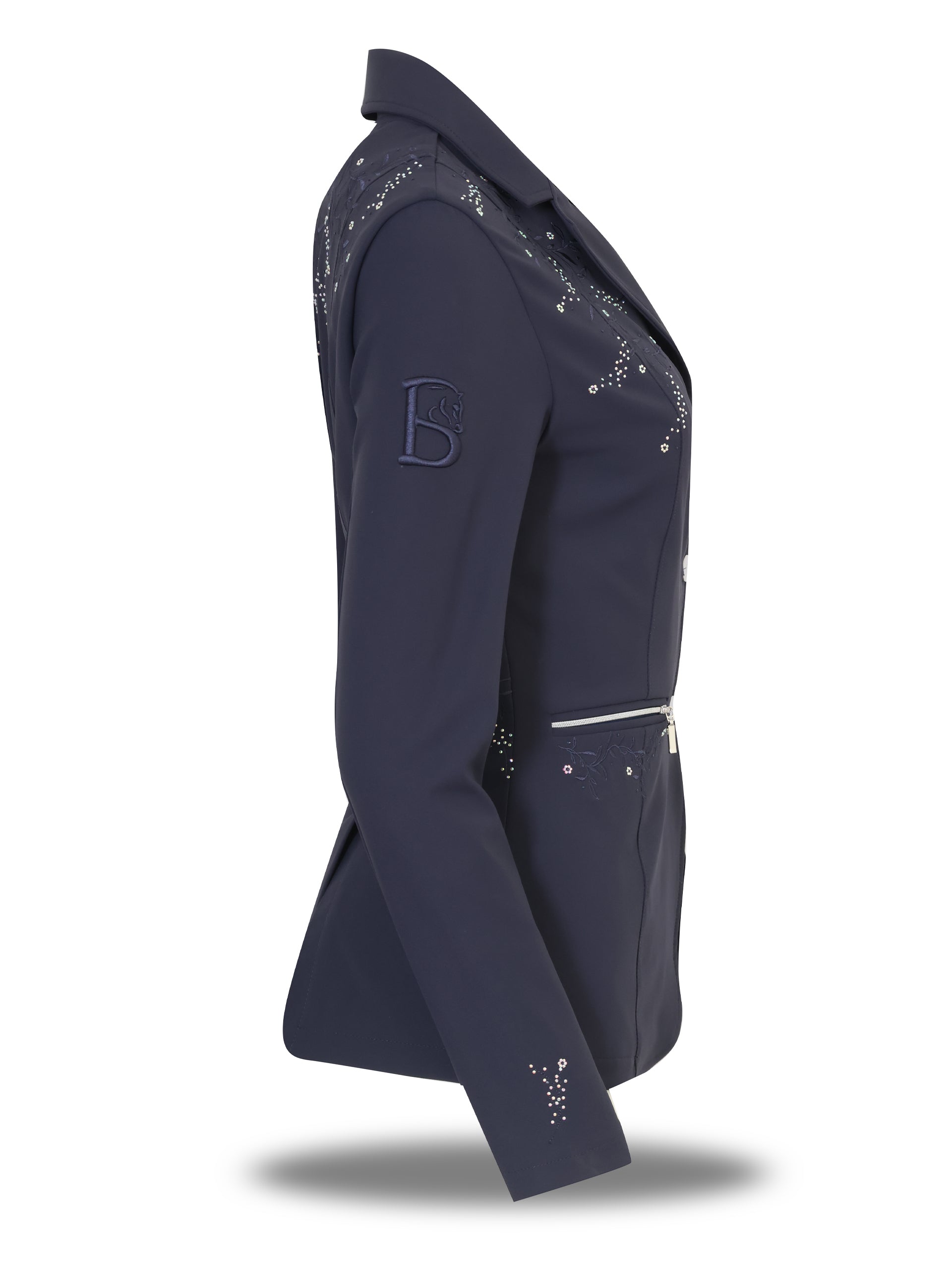 Adults' Vivienne Show Jacket in Navy, right side view