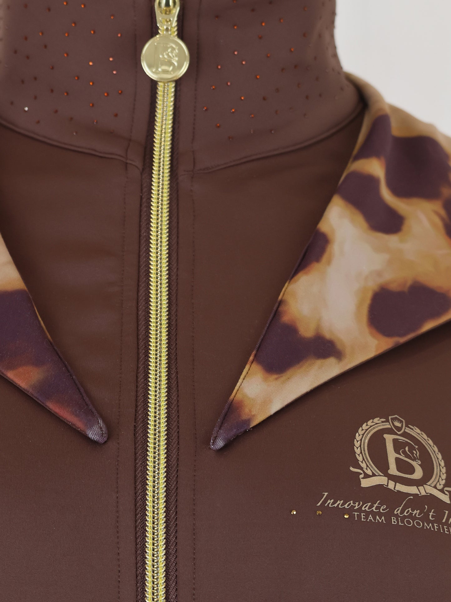 Mini Brown Jacket With Leopard Detail