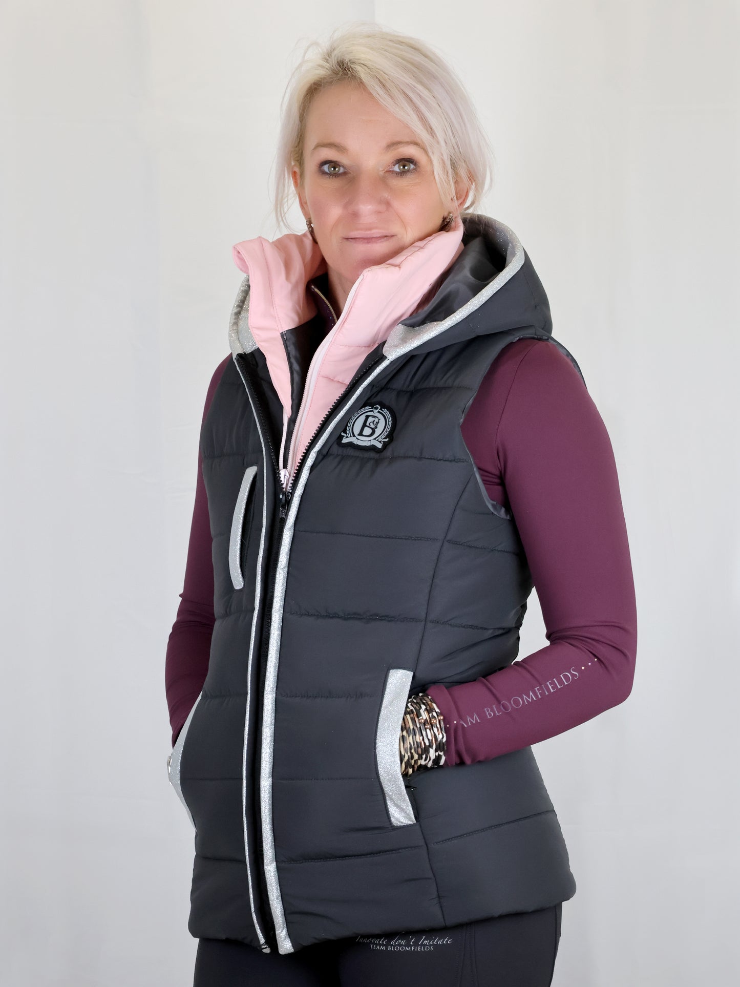 Legacy Mini Grey & Pink Gilet