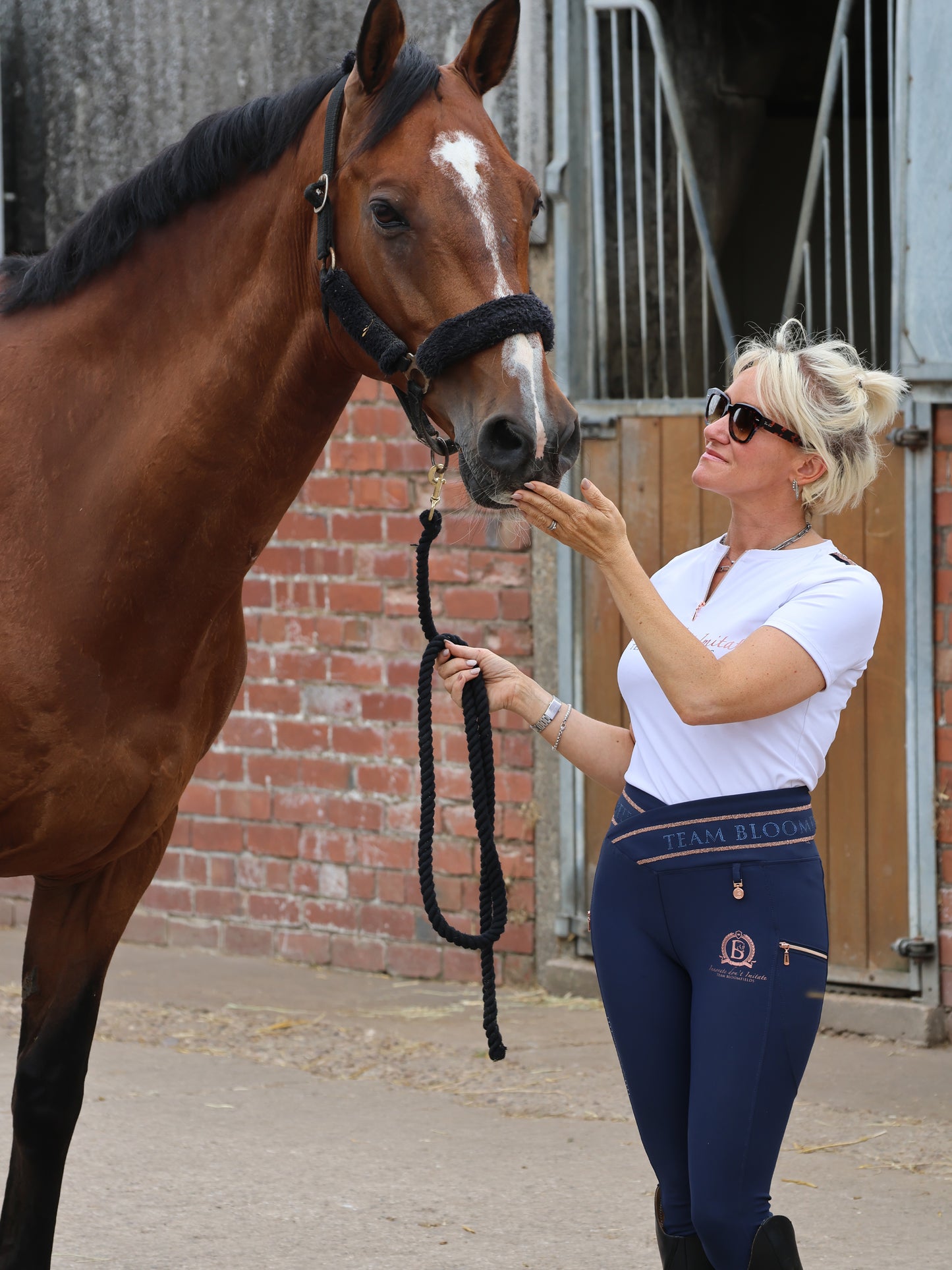 Celeste Navy  Crystal Leggings