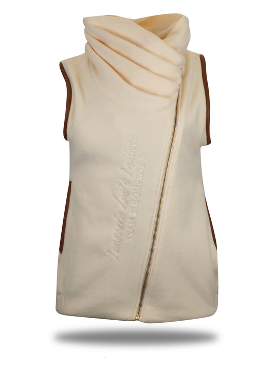 Sienna Country Fleece Winter White Gilet