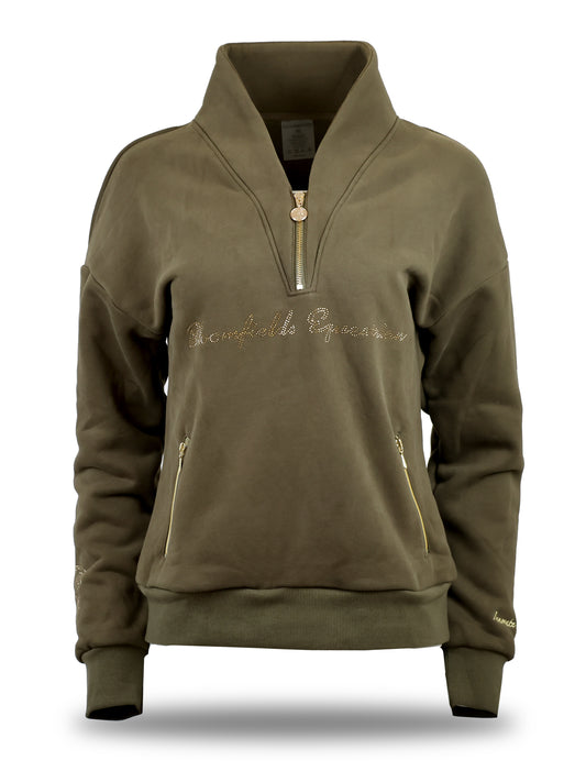 Vanessa V Neck Adult's Top In Olive