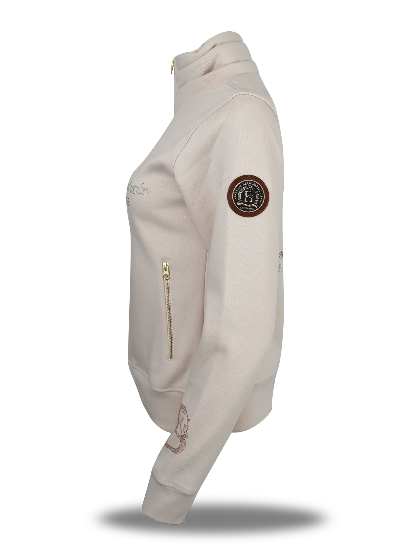 Sade in Winter White with Quarter Zip Top